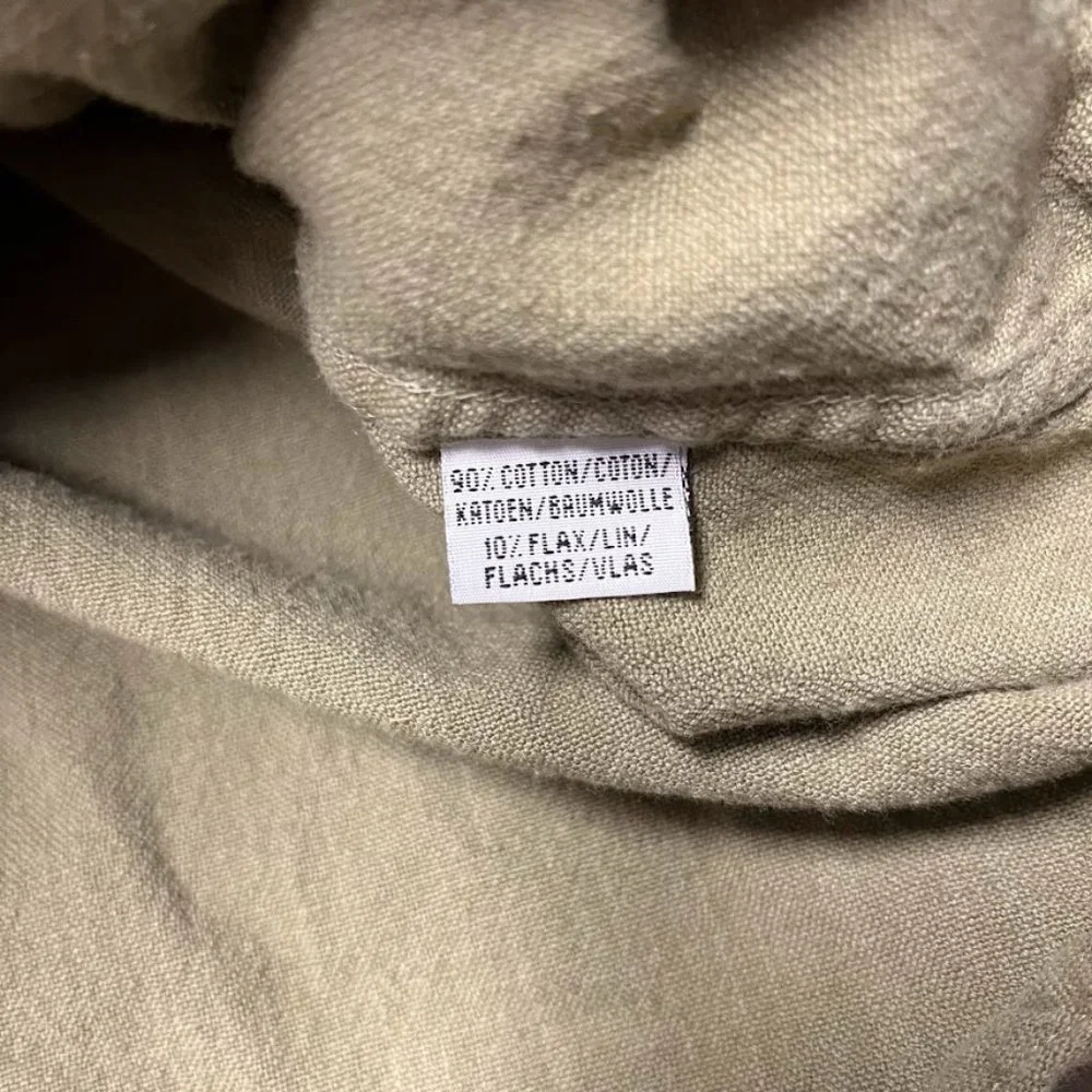 Civilian Size S Green Vintage Irish Style Long Sleeve Shirt - Picture 3 of 4